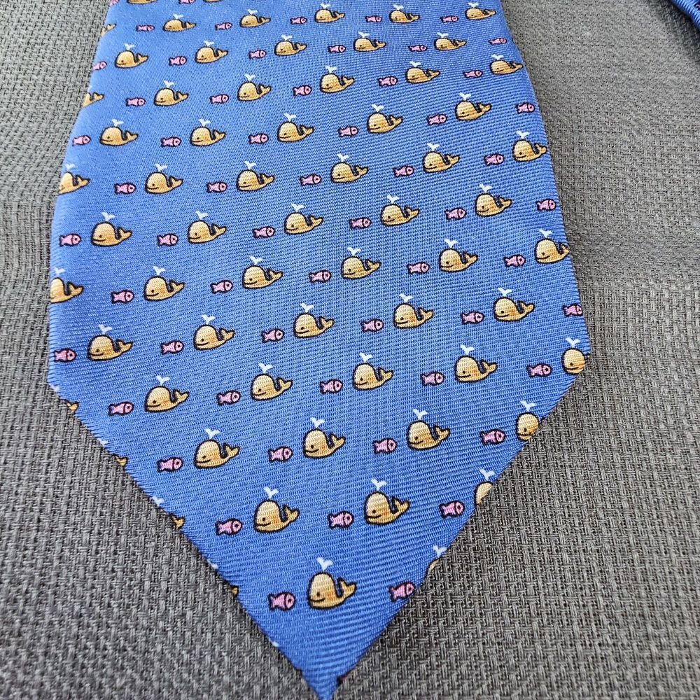 NEW PIERRE CARDIN blue tie yellow whale pink fish